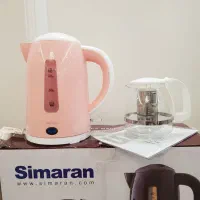 چایساز شیشهای صورتی با قابلیت گرم نگهداری|سماور، چایساز، قهوهساز|تهران, ائمه اطهار|دیوار