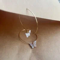گوشواره با آویز پروانه