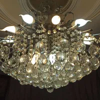 لوستر کریستالی|لوستر و چراغ آویز|ری, فیروزآبادی|دیوار