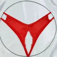 شورت فانتزی قرمز آتشین فاق باز