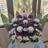 گلدان و باکس گل مصنوعی نو دست ساز بهترین قیمت