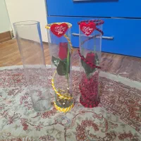 گل مصنوعی شیشه