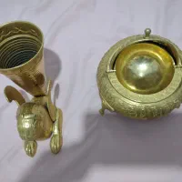 ریتون و خاویار خوری برنجی|کلکسیون اشیاء عتیقه|تهران, وصفنارد|دیوار