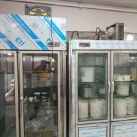 دو عدد یخچال فریزر سه درب و شش درب و یک شیر سرد کن