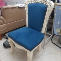 صندلی ناهار خوری استیل ۴ نفره تمام چوب راش|میز و صندلی غذاخوری|تهران, شهرک چیتگر|دیوار