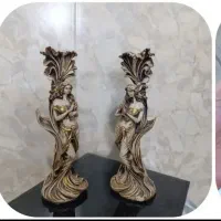 جفت شمعدونی جاشمعی فرشته نو با جعبه و ارسال رایگان