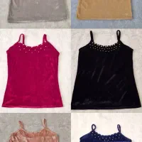 تاپ مخمل فول نگین دست دوز