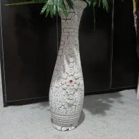 گل مصنوعی با گلدان سفالی تزئینی|گل مصنوعی|ارومیه, |دیوار