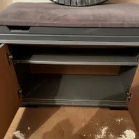 وسیله آرایشگری-پاف،کنسول وجاکفشی+آینه گرد دیوارکوب|مبلمان خانگی و میز عسلی|قزوین, |دیوار