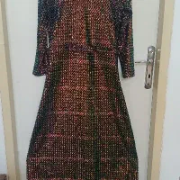 لباس مجلسی بلند پولکی هفت رنگ شیک|لباس|زنجان, |دیوار