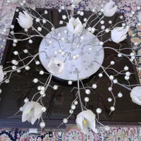 فروش لوستر مروارید لاله ای|لوستر و چراغ آویز|شیراز, شهرک مخابرات|دیوار