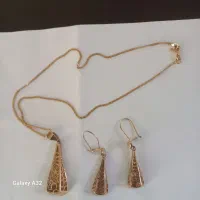 نیم ست طلا بسیارشیک وزن ۷گرم ۴۶۰صوت