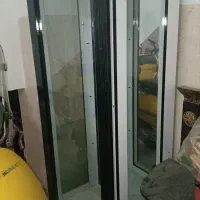 بوفه چوبی ویترین