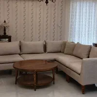 مبل ال پازل 6نفره همراه میز جلو مبلی مبل