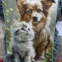 تابلو فرش دست بافت طرح گربه|تابلو فرش|تبریز, |دیوار
