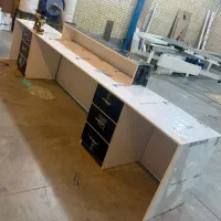 فروش میز کانتر/صفر و اقساطی/6 عدد کشو/هایگلاس|دفتر کار|زاهدان, |دیوار