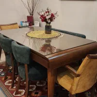 میز ناهار خوری ۶ نفره با قابلیت ۸ نفره مناسب عروس|میز و صندلی غذاخوری|تهران, سعادت‌آباد|دیوار