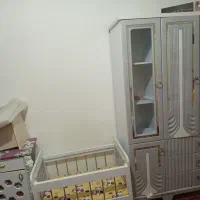 فروش یه کمدویه تخت خواب بچه گانه.دخترانه