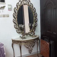 اینه شمعدان برنز