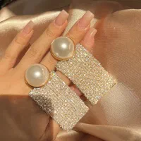 گوشواره فول مروارید و فول سنگ|بدلیجات|تهران, خزانه|دیوار