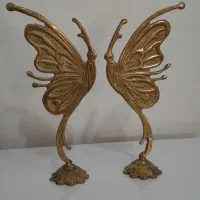 یک جفت پروانه و جاکلیدی برنز|مجسمه، تندیس، ماکت|اهر, |دیوار