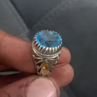 انگشتر توپاز اصلی سوئیسی