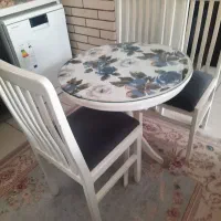 میز گرد با ۳ عدد صندلی|میز و صندلی غذاخوری|پردیس, فاز ۸|دیوار