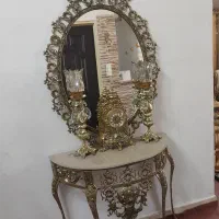 ویترین و اینه شمعدان در حد نو