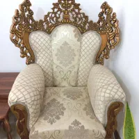 فروش مبل۹نفره+میز نهارخوری۴نفره+بوفه+میزعسلی ۳تیکه|مبلمان خانگی و میز عسلی|رامسر, |دیوار