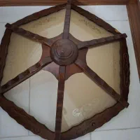 لوستر چوبی|لوستر و چراغ آویز|کرج, شهرک یاس جنوبی|دیوار