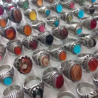 انواع انگشتر طرح نقره