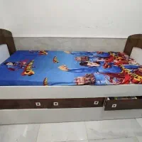 تخت خواب دو طبقه ام دی اف در حد نو