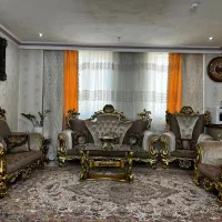 مبلمان سلطنتی ۹ نفره با میز جلومبلی و عسلی