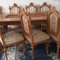 مبلمان هشت نفره به همراه میز ناهارخوری