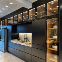 ساخت و نصب کابینت و کم دیوار ام دی اف و پیش ساخته