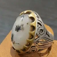 انگشتر نقره شجر شاهرخی قدیمی رکاب دست ساز|جواهرات|لاهیجان, کوی خزر|دیوار