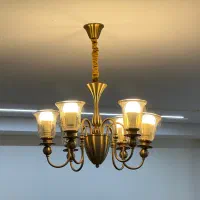 دو عدد لوستر جنس برنز اصلی