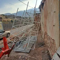 پنج عدد قفسه فلزی مغازه با تخته چوبی|فروشگاه و مغازه|سیروان, |دیوار