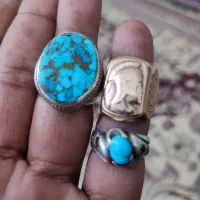 انگشتر نقره فیروزه و سردار رومی