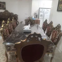 مبل سلطنتی کار شده چوب میباشند نشمینها سالم|مبلمان خانگی و میز عسلی|اهواز, پادادشهر|دیوار