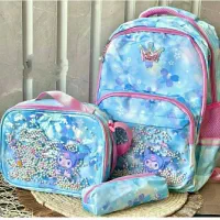 کیف و کوله پشتی سه تیکه وارداتی دخترانه