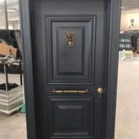 درب ضد سرقت روکش راش نرده استیل، شیشه ای کد R102|مصالح و تجهیزات ساختمان|هادی شهر, |دیوار