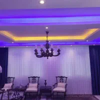 کناف کاغذ دیواری رنگکاری تی وی وال دکوراسیون داخلی