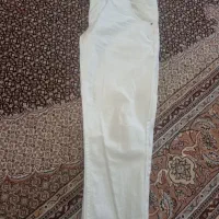 شلوار کتان سفید سایز ۴۲