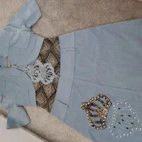 لباس مجلسی دخترانه طرح لی دوتکه