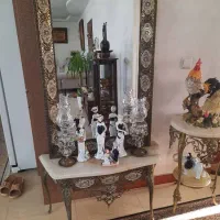 آیینه ومیز برنجی بهمراه تاب