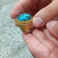انگشتر دست ساز نقره فیروزه نیشابور