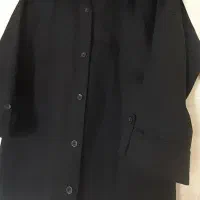 مانتو کتان جنس ضخیم مشکی|لباس|گرگان, |دیوار