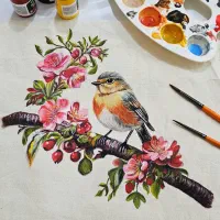 نقاشی روی پارچه