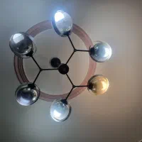 لوستر ۶ شاخه حبابی